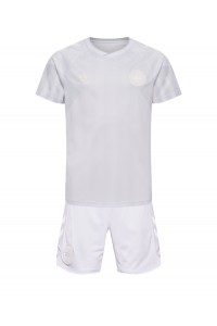 Fotbalové Dres Dánsko Dětské Venkovní Oblečení MS 2022 Krátký Rukáv (+ trenýrky)